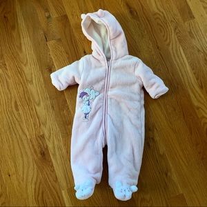 Absorba fleece suit - 0-3 mo